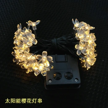 

Stall Hot Selling New Style Solar Cherry Blossom Lighting Chain LED Outdoor Waterproof Christmas Courtyard Garden Holiday Lights