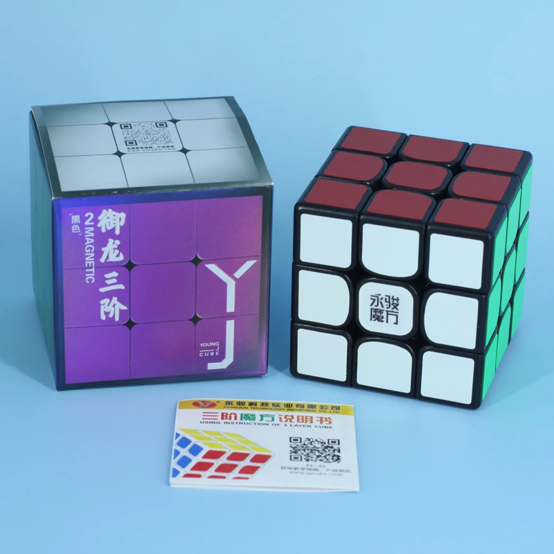 Newest Original Yongjun Yj Yulong V2 M 3x3x3 Magnetic magic Cube Professional Yulong 2M 3x3 Speed Cube Twist Educational Kid Toy 7