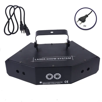 

US/EU/UK/AU Plug 6 Light Holes Image Line Projection Lamp Beam Scanning Light R9JC