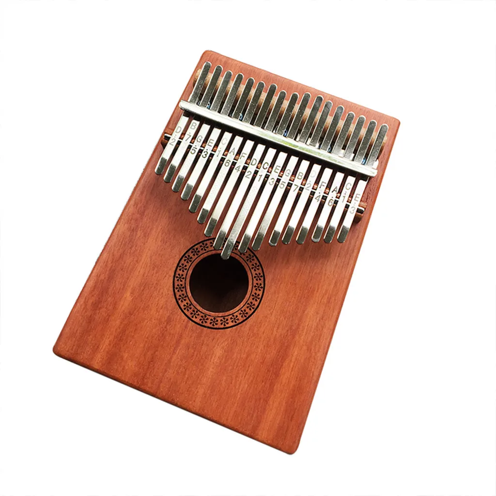 Kalimba 17 клавиш портативный большой палец пианино Mbira Sanza корпус из красного дерева металлической руды зубья с инструкцией и мелодия молоток пианино# Y2