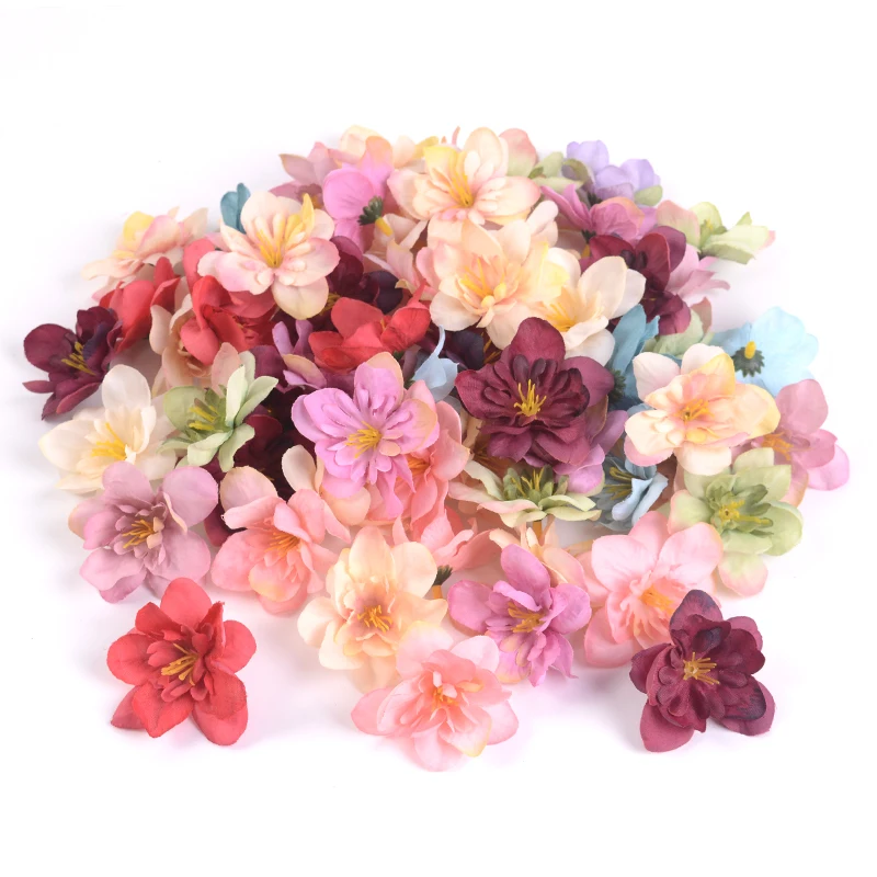 10 шт./лот искусственный цветок Hyacinth искусственные цветы Delphinium DIY ВЕНОК для