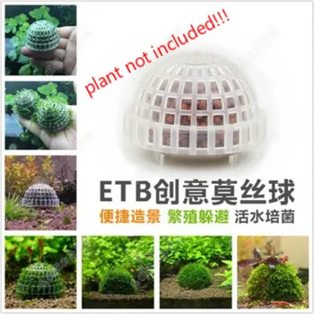 

6 Pcs/lot Fish Tank Decoration Accessories Natural Mineral Balls Moss Balls As Shrimp House Breeding Wholesale