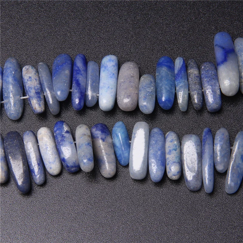 Neue Ankunft Natürliche Zähne Form Stein Perle 10-24MM Amethyst Jaspers Agat Türkis Stick Perlen Für Schmuck Machen DIY Accessori – Detail 27