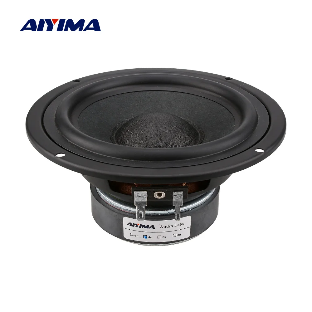 AIYIMA 1Pcs 5.25 Inch Woofer Speaker Driver 4 8