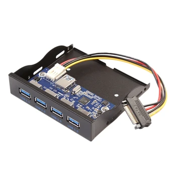 

20 Pin Motherboard 4 Port USB3.0 Internal Hub 3.5 Inch Floppy Drive Bay Front Panel