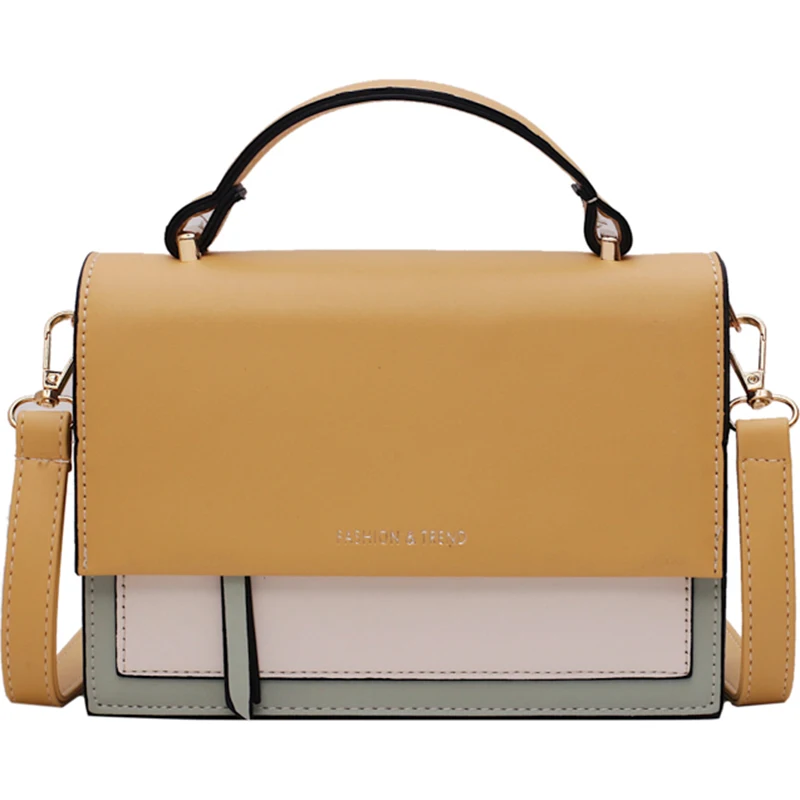 

Popular Handbags Bag Women 2019 New Messenger Bags Women's Wild Shoulder Bags Small Simple Square Panelled Bag Ladies Hand Bags