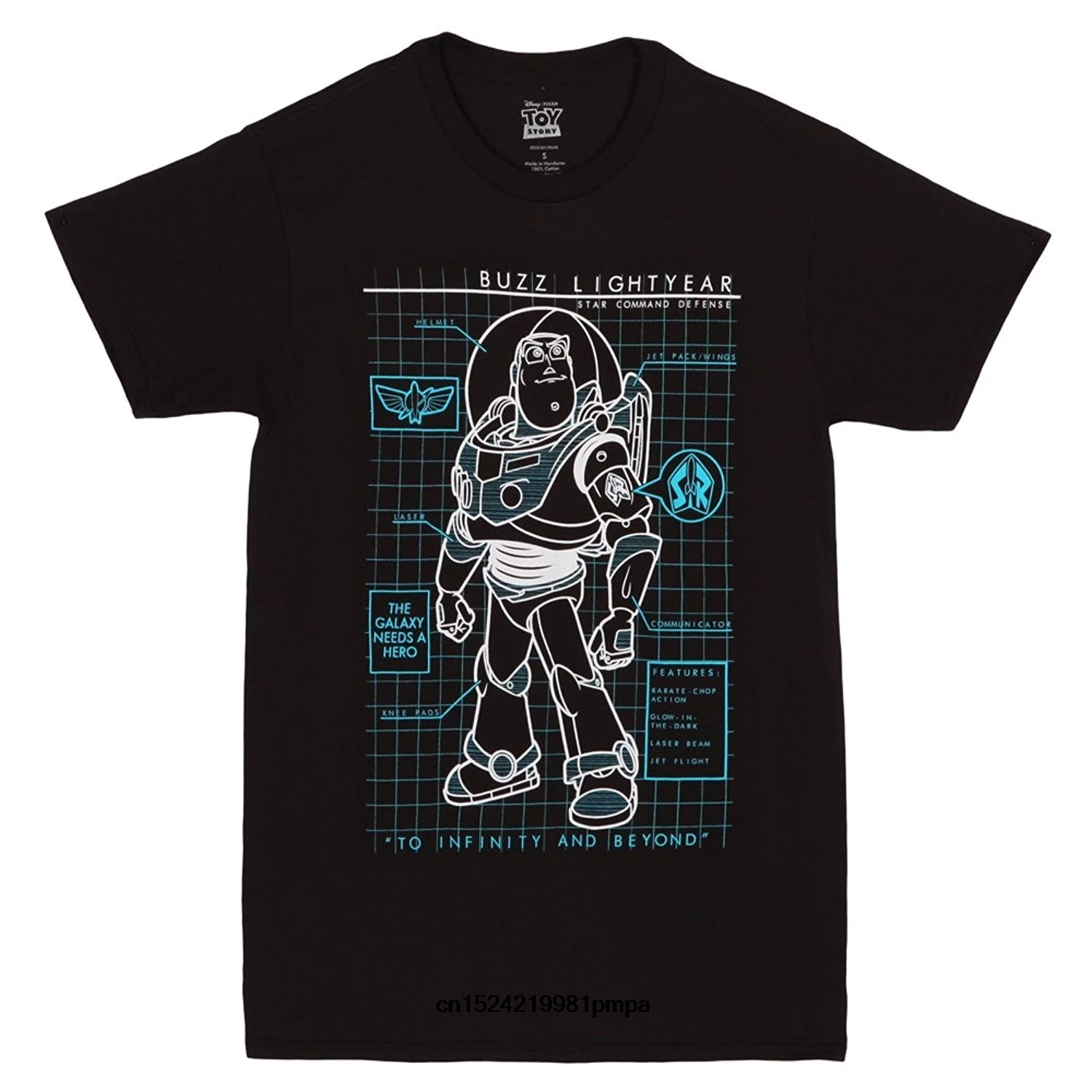 Забавная Мужская футболка белые футболки черная мужская История игрушек Базз