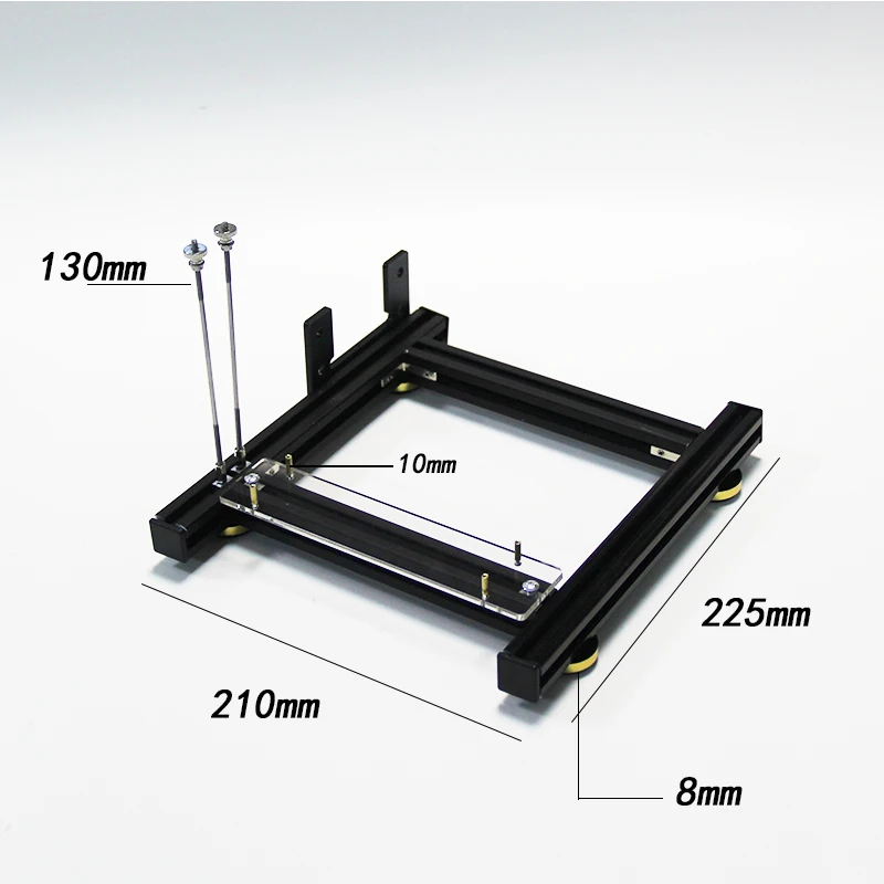 Suitable for EXP GDC  Graphics card holder DIY external graphics card base with power base for ATX SFX PSU aluminum