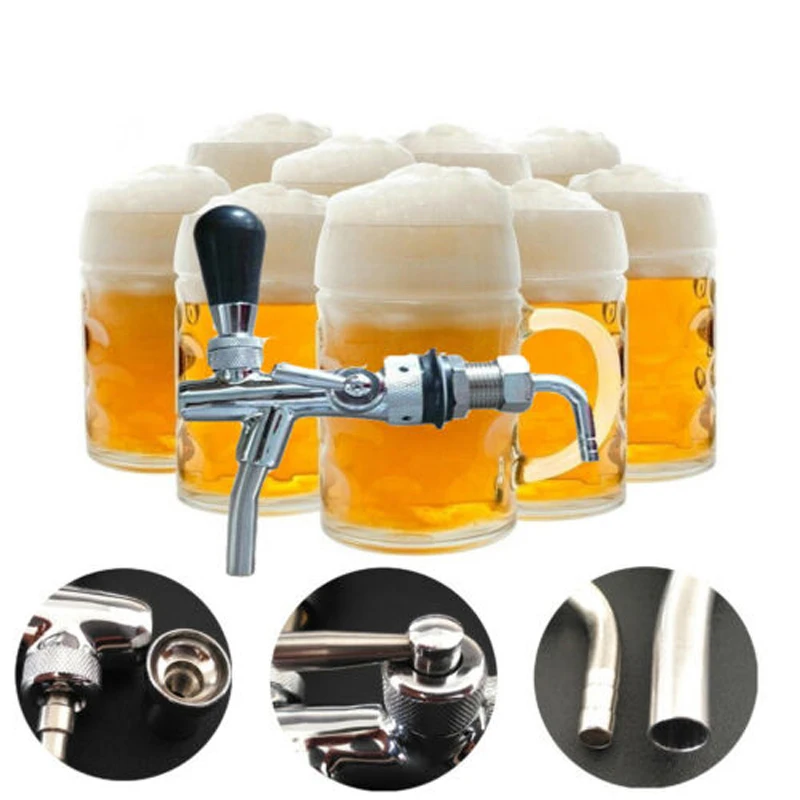 1 шт. Kegerator разливный пивной кран контроллер хромированный хвостовик кран наборы