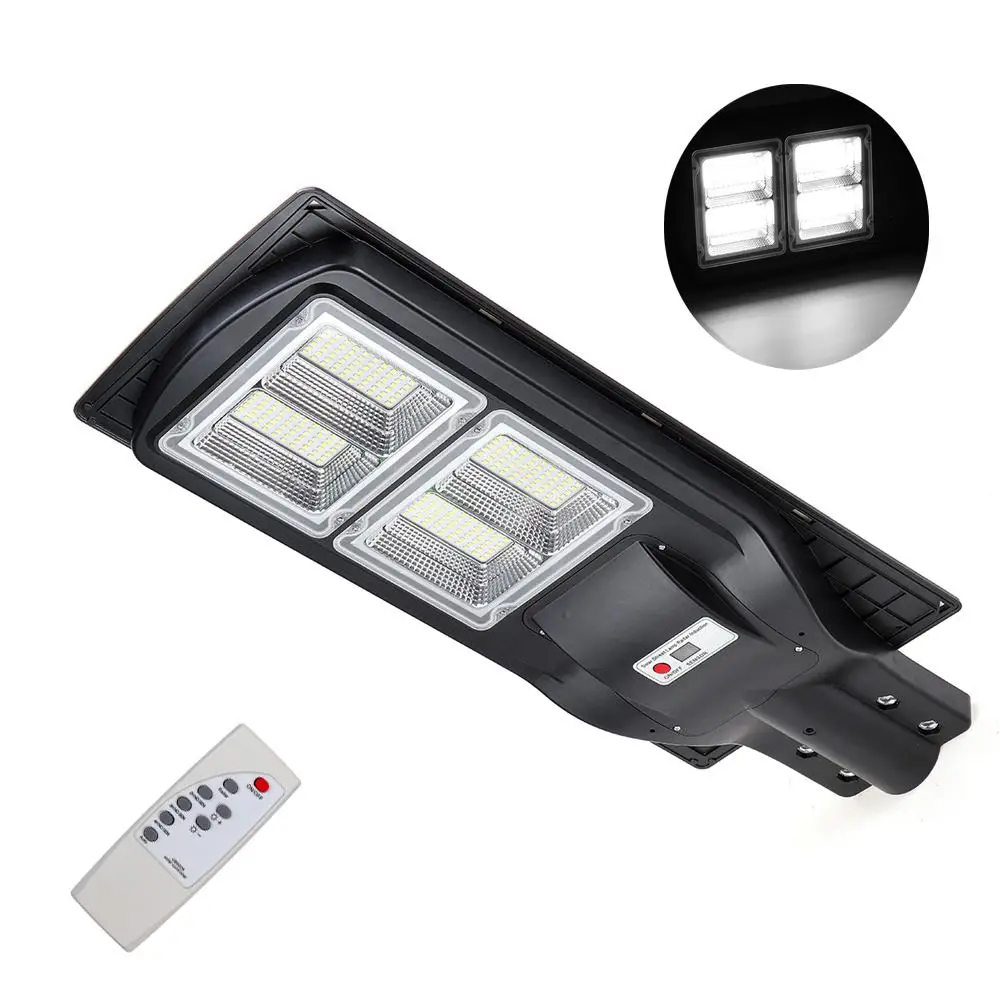 

Waterproof 150W 240 LED Solar Street Light Light Control+Radar Sensing+Remote Control Outdoor Garden Fence Wall Timer Lamp