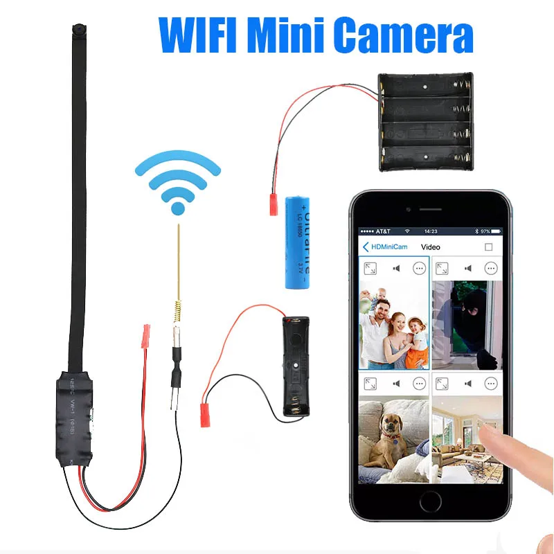 Мини-камера Full HD 1080P с ночным видением и поддержкой Wi-Fi | Электроника