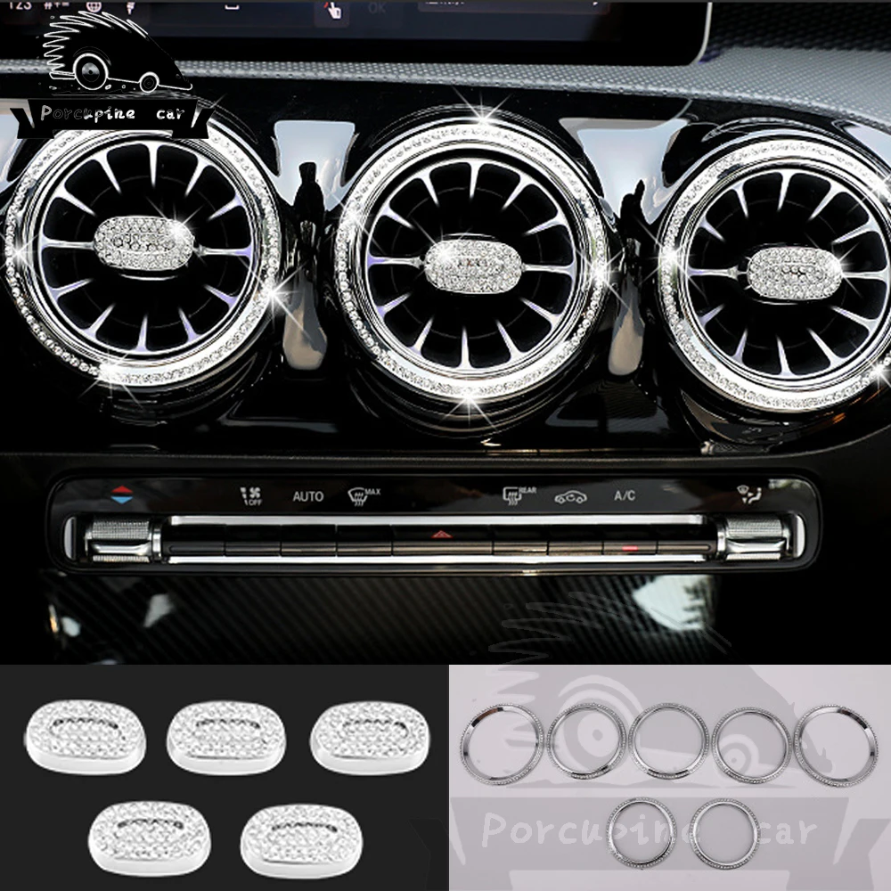 Алмазная Обложка для вентиляционного отверстия автомобиля Mercedes Benz A Class W177 V177 A180