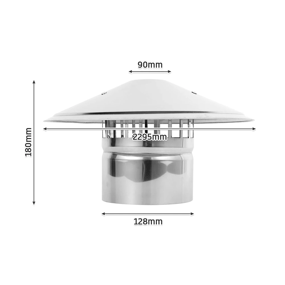 Крышка дымохода в форме гриба Всепогодная крышка из нержавеющей стали 430 крыша капот дымохода с птичьим охранником дождь и снег Крышка