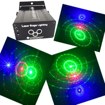 

Niugul Laser Lights Music Show DJ Big Patterns Combinations Laser Gobos Projector Indoor 3 Lens 3 Color RGB Decoration Light