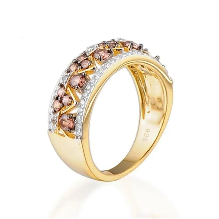 

Milangirl Triangle Fan Zircon Rings for Women Fine Jewelry with Size5,6,7,8,9,10,11 Chic Female Anniversary Ring Party