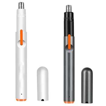 

hot sale USB Charging Nose Hair Trimmer Mute Motor Cordless Electric Nose Ear Hair Trimmer for Men Women Double Edge Blades Pain