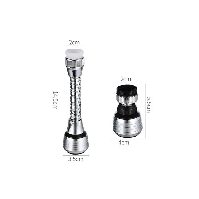 360 Degree Swivel Kitchen Faucet Aerator Clean Adjustable Dual Mode Sprayer Filter Diffuser Water Saving Nozzle Faucet Connector 5