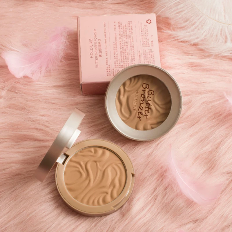 Базовый контур для макияжа лица бронзатор пудра матовый коричневый хайлайтер