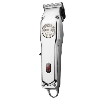 

EU Plug Rechargeable Hair Clipper Cordless Electric Hair Trimmer ProfessionalBeard Shaver Machine All Metal