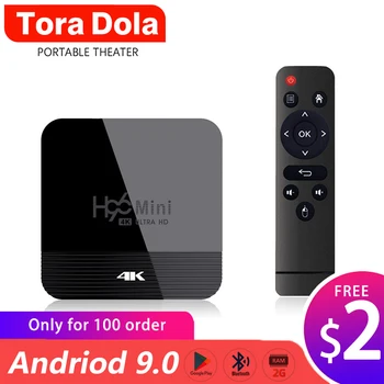 

H96 Mini H8 Smart TV Box Android 9.0 Rockchip RK3328A support 4K Bluetooth Wifi Google negozio di Netflix（Projector best match）