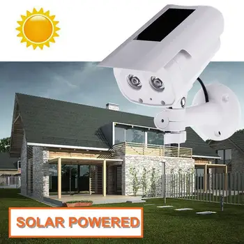 

KCASA Simulation Dummy Fake Camera Waterproof Outdoor Indoor Security PIR Sensor CCTV Surveillance Flashing LED Light