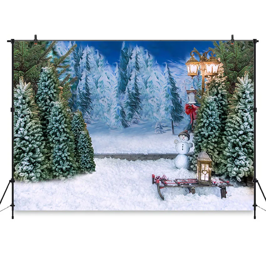 

Photography Backdrop Christmas background for Photo Studio Winter Snowflake Landscape Pine Backdrops Portrait Baby Photographic