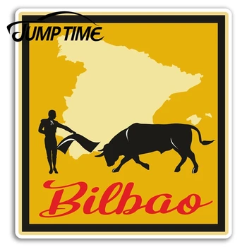 

Jump Time Bilbao Vinyl Stickers Spain Cool Travel Sticker Laptop Luggage Decal Truck Window Car Wrap Car Accessories