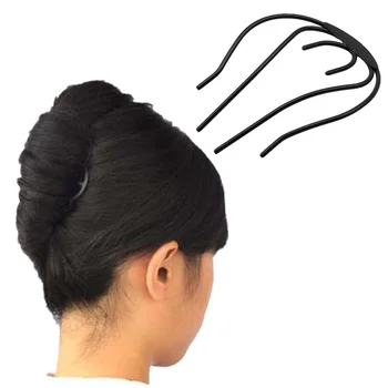

Women Hair Styling Clip Fluffy Stick Bun Plastic Maker Braid Tool Ponytail Holder Hair Combs Hair Accessories