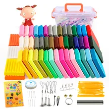 Fimo – ensemble de pâte polymère pour bricolage, 24 à 50 couleurs, moulage artisanal, four de cuisson, blocs d'argile, jouet éducatif précoce Montessori pour enfants
