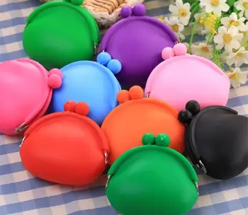 

Candy Color Mini Coin Bag Cute Coin Purse Silicone Money Bag Puse Coin Wallet Free Shipping Wholesale
