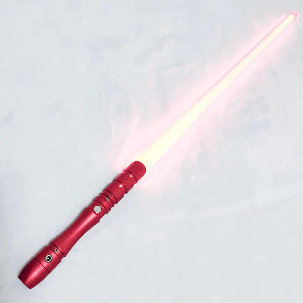 Светильник, меч, игрушка для детей, RGB Force FX, тяжелый, Дуэльный, меняющий цвет, металлический звук, FOC, ученик, светильник, saber, Звездные войны, светильник, Saber - Цвет: red handle