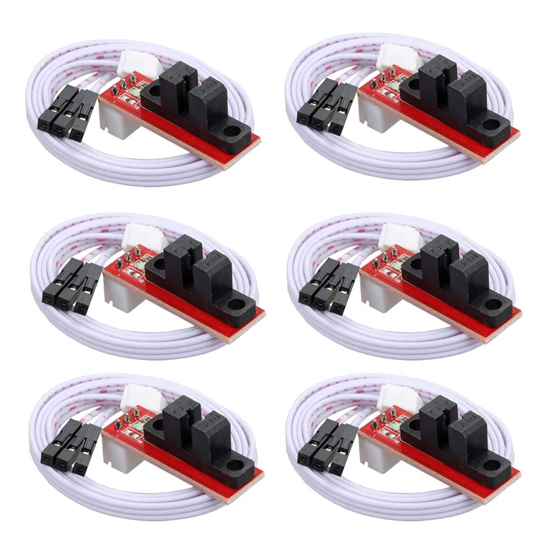 

6PCS 3D Printer Parts Endstop Light Control Limit Optical Switch For RAMPS 1.4 With Cable Red Part Accessories