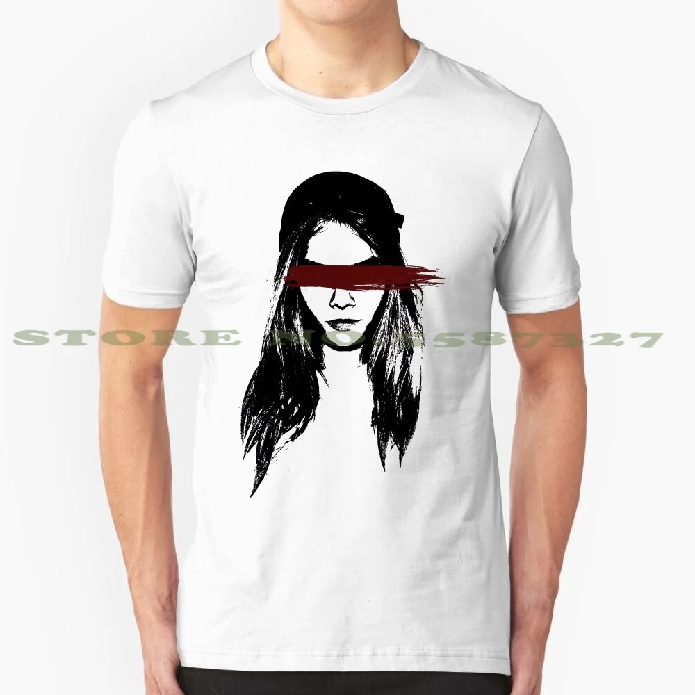 Кара делевин мертвая крутая дизайнерская модная футболка горячая модель