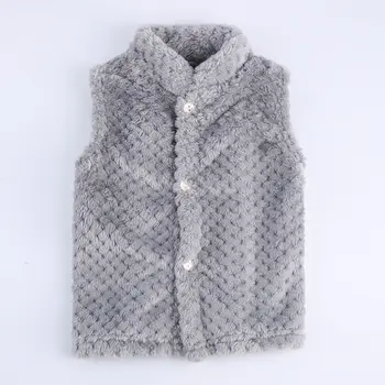 

2020 Baby Vest Spring and Autumn and Winter Models Children's Warm Vest Men and Women Baby Coral Velvet Vest Jacket Kids Vest