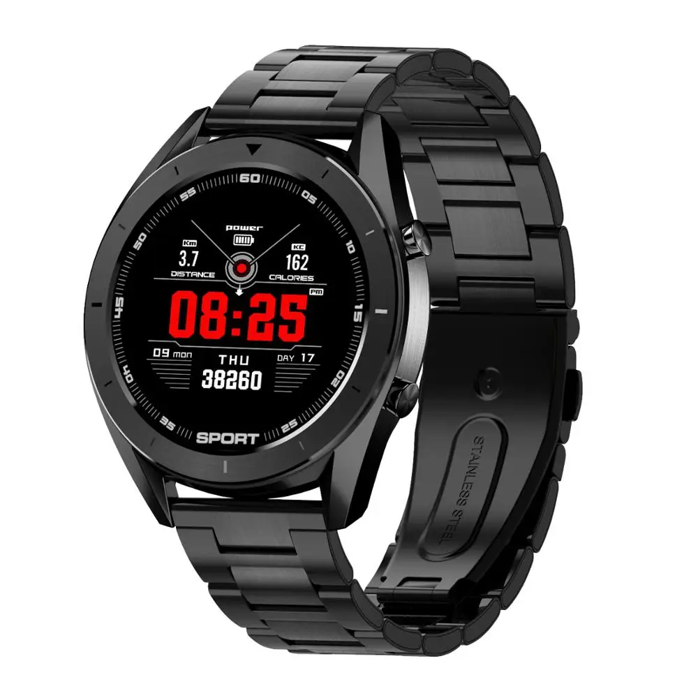 LYKRY DT99 умные часы бизнес мужские спортивные часы IP68 Водонепроницаемые пульсометр мониторинг сна фитнес-трекер для Xiaomi Iphone - Цвет: Black Steel