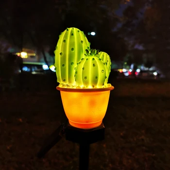 

LED Solar Light Waterproof Plant Simulation Cactus Ground Lamp Lawn Lights Garden Pathway Landscape Lamp Garden Decoration