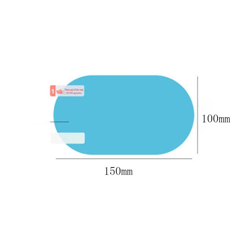 2 шт. Автомобильная боковая оконная защитная пленка противотуманная Водонепроницаемая Антибликовая мембрана заднего вида зеркальная защитная пленка авто аксессуары