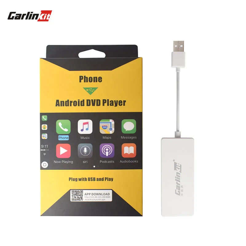 

Carlinkit USB Smart Link Wired Carplay Dongle/Android Auto Only for Android car Head Unit (Android System) Airplay/Mirror/IOS13