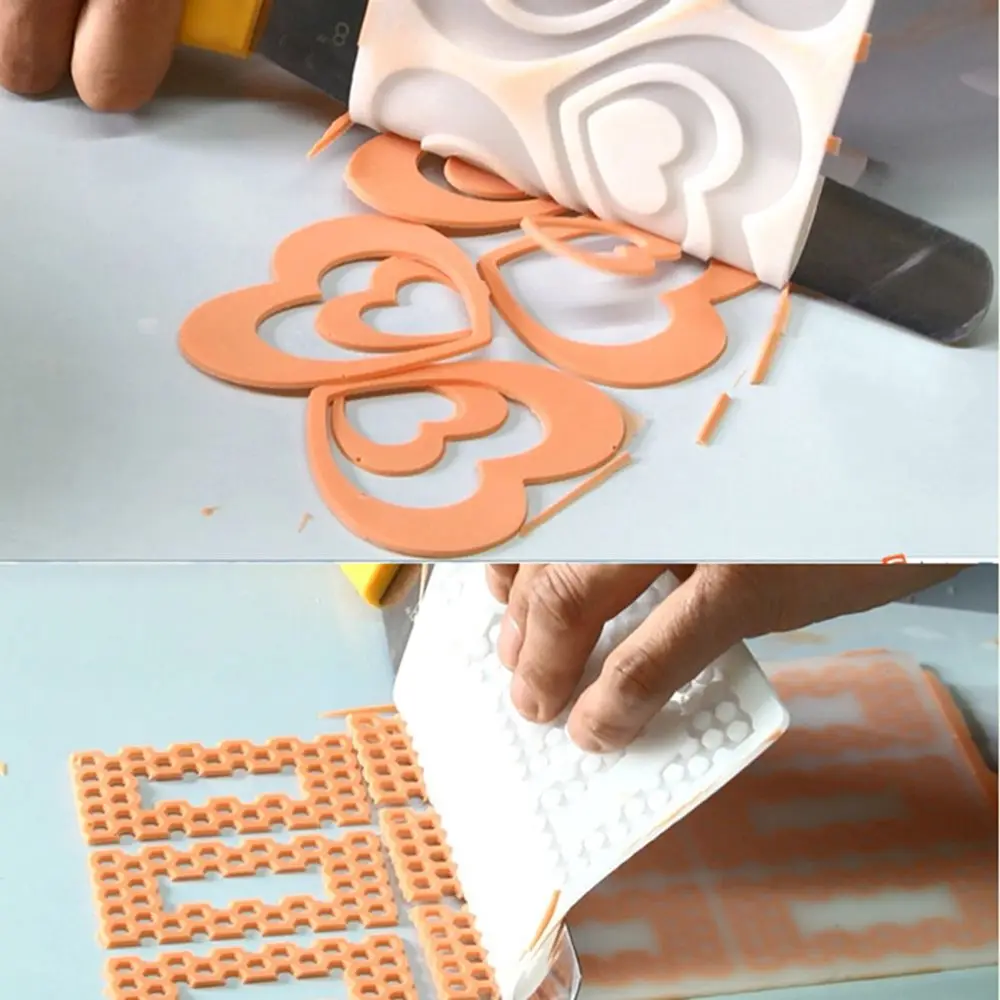 DIY 3D форма сердца Шоколад силиконовая форма печенье торт Свадьба День Рождения украшения инструменты кексы выпечки трафарет