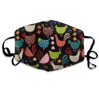 

Garde Art Studio Unisex Premium Polyester Face Cover Mask, Cluck! Cluck Funny & Fashion Accessories for Women Man Kids