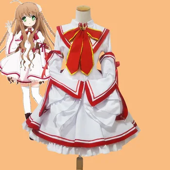 

Kanbe Kotori Cosplay Costume Girls Kawaii Lolita Princess Dress Japanese Game Rewrite Harvest Festa Role Play Party Navy Uniform