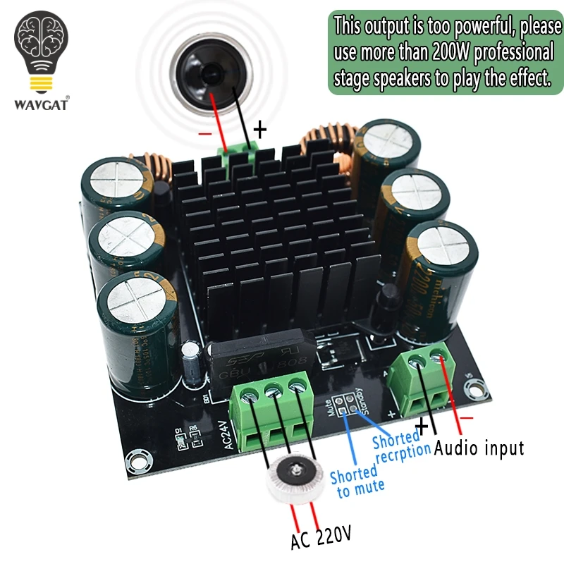 XH-M253 TDA8954TH ядро BTL режим Hi-Fi класс 420 Вт высокой мощности моно цифровой усилитель доска D3-003