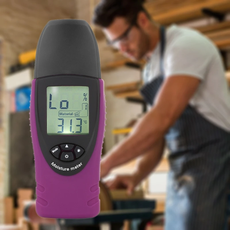 GYTB St8040 профессиональный измеритель влажности древесины большой ЖК-дисплей с подсветкой температуры