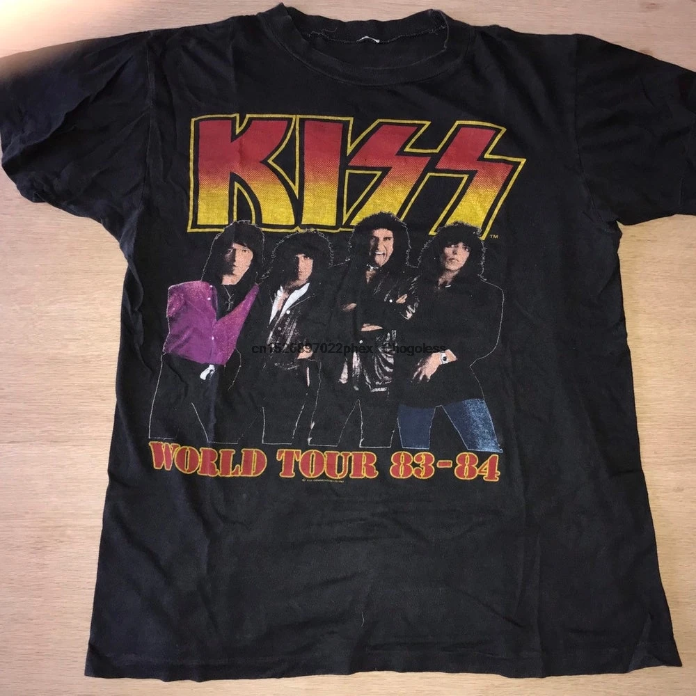 RARE Vintage KISS 1983 concert t shirt 80s tour
