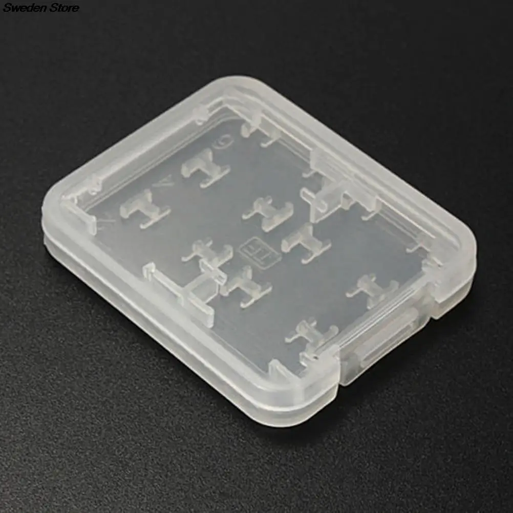 1PC uchwyt ochronny Micro Box na SD SDHC TF MS pokrowiec na karty pamięci pudełko plastikowe pudełka przezroczyste