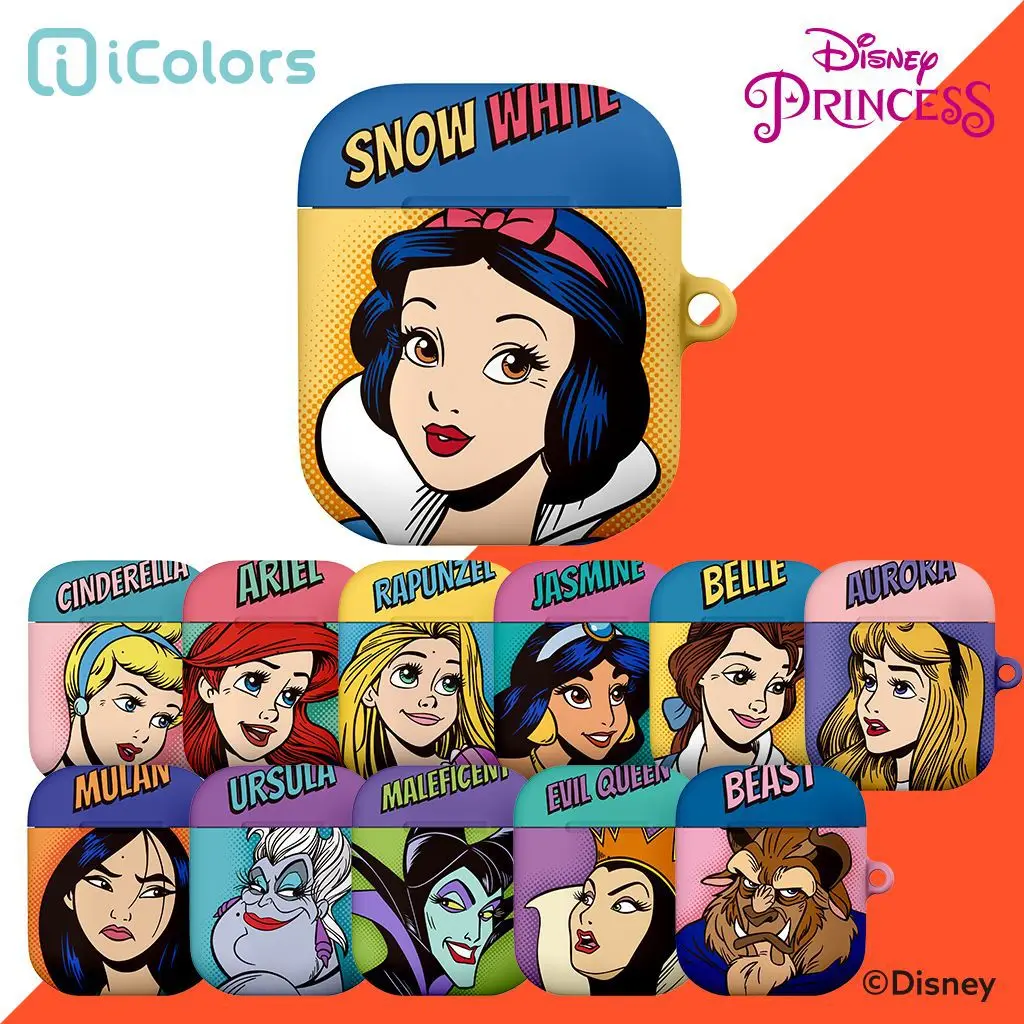 Disney Cartoon Princess Wireless Bluetooth Box Protective Cover Mermaid Suitable for Airpod 1 / 2 Generation Earhone Shell | Электроника