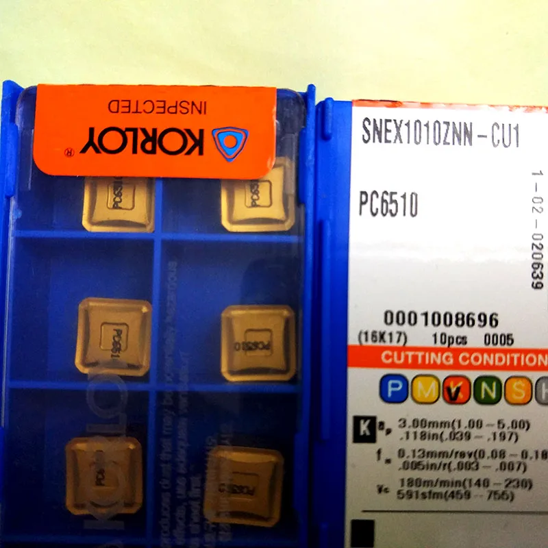 10 шт. карбидные вставки SNEX1010ZNN-CU1 PC6510