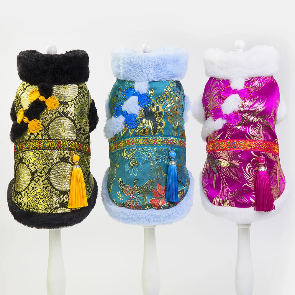 2019 New Design Pet Dog Clothes China Element Dogs Coat Clothing For