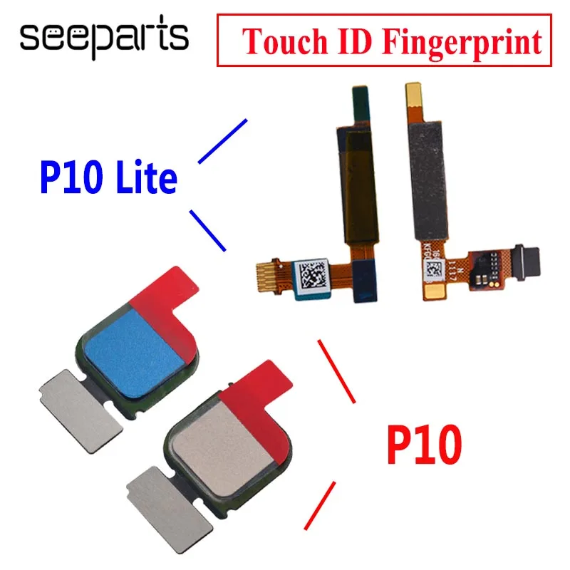 Huwei P10 Lite Кнопка отпечатков пальцев сенсор Touch ID кнопка домой гибкий кабель, сменные детали huawei P10 Plus Кнопка отпечатков пальцев
