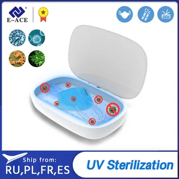 

E-ACE M04 UV Sterilization Box Multifunctional Household and Car Sterilization Box For Phone Mask Apple Watch Makeup Tool